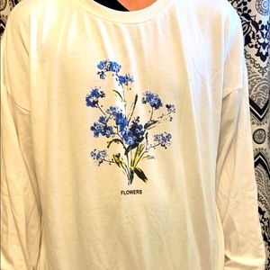 White soft sweatshirt.